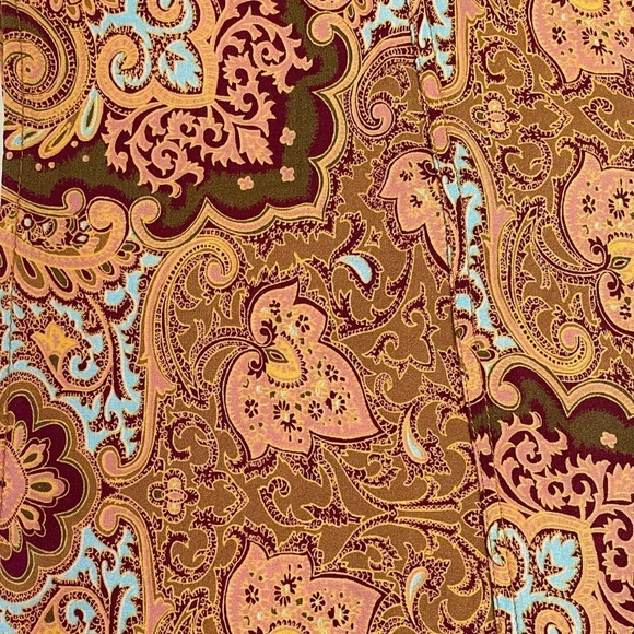 Novella Royale Shirt Duster Sleeveless Open Front Midi Top Rust Moroccan Sun S/M - Picture 12 of 13